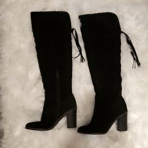 Franco Sarto Ellyn Over the Knee Black Boots